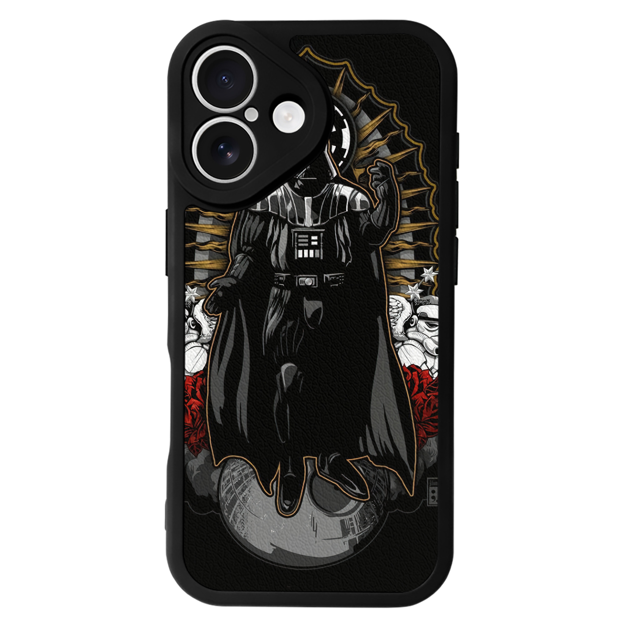 （画像用） スター・ウォーズ Star Wars 【iPhone 16シリーズ対応】シリコンスマホケース（レザー調） 材質：シリコン